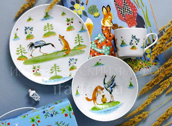 Set in a case for children three-piece in a case Fox and Crane Solo