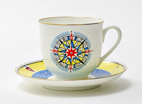 Cup and saucer Coffee Vega Lily of the valley