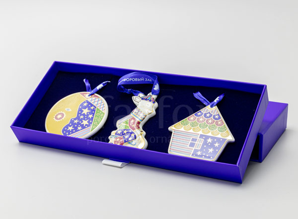 Набор елочных игрушек в подарочной коробке Колядки