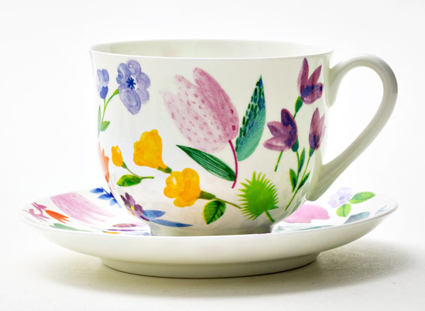 Чашка с блюдцем чайная Primavera Ландыш