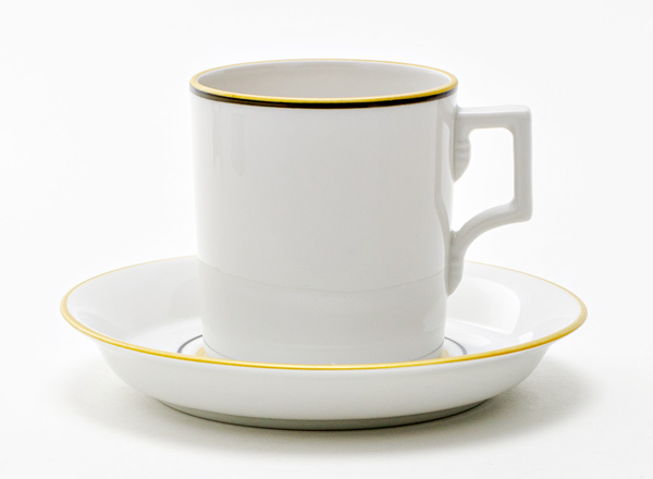 Чашка с блюдцем чайная Художественная отводка 3 Гербовая