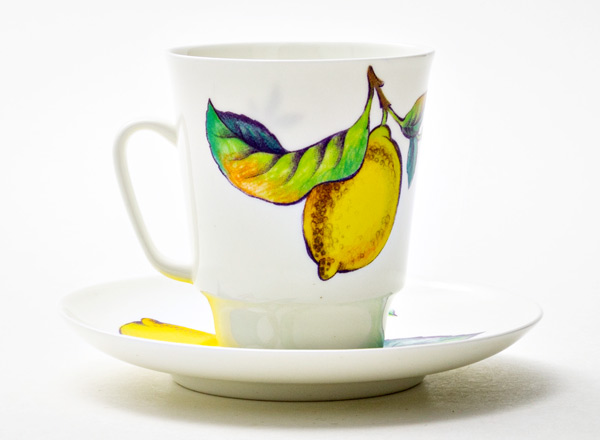 Чашка с блюдцем Лимоны 2 Майская