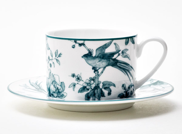 Чашка с блюдцем чайная Monplaisir Green Монплезир зеленый Соло