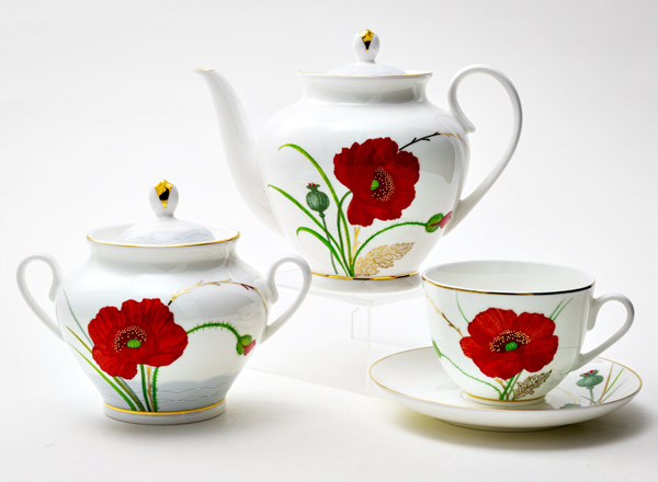 Сервиз чайный Маки 6/14 Весенняя-2