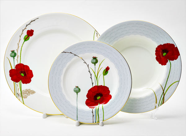 Сервиз столовый Маки 6/18 Премиум