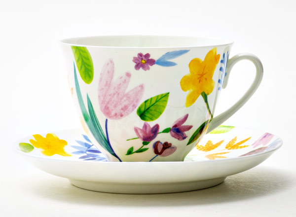 Чашка с блюдцем чайная Primavera Весенняя