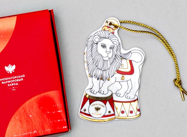 Елочная игрушка Гранд цирк. Лев