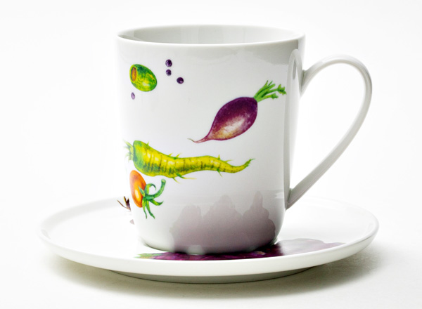 Чашка с блюдцем чайная Мамина дача Колокол