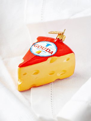Елочная игрушка Сыр Gouda 80 x 60 мм.