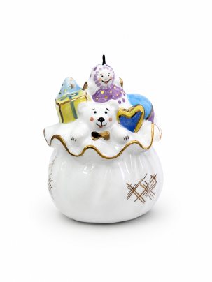 Елочная игрушка Мешок с подарками 35 x 40 мм.
