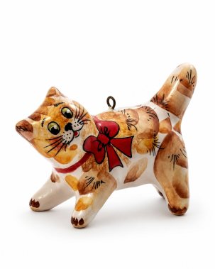 Елочная игрушка Котик 40 x 53 мм.