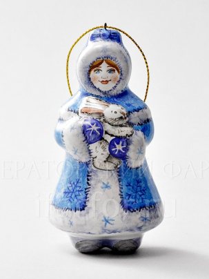 Елочная игрушка Снегурочка 45 x 53 x 102 мм.