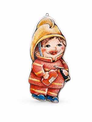 Елочная игрушка Пожарный