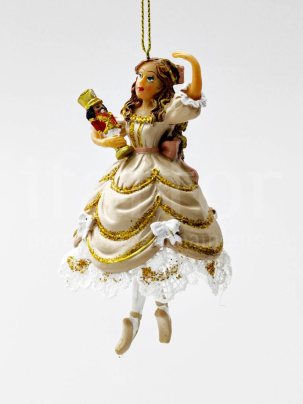 Елочная игрушка Балерина Клара 65 x 110 мм.