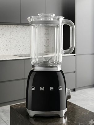 Блендер стационарный SMEG BLF03BLEU, цвет черный глянцевый