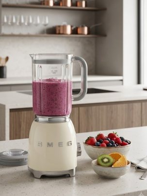 Блендер стационарный SMEG BLF03CREU, цвет кремовый глянцевый