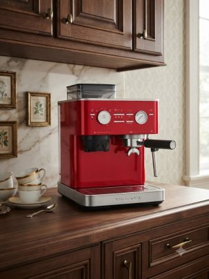 Кофемашина KitchenAid 5KES6551ECA, карамельное яблоко
