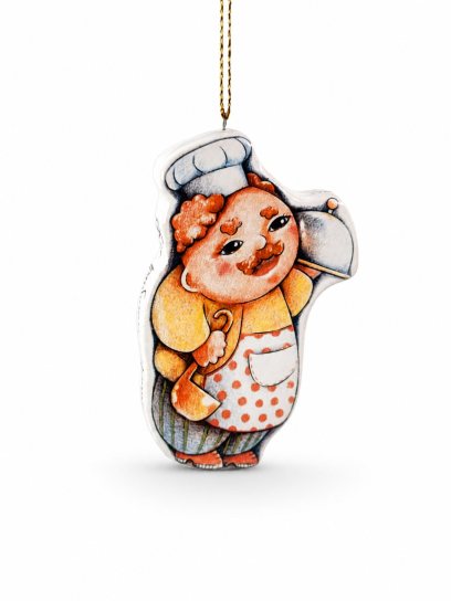 Елочная игрушка «Повар» Майолика