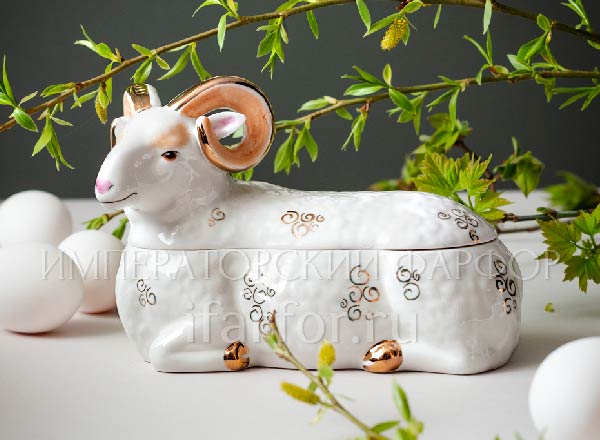 Шкатулка Барашек с золотом Барашек