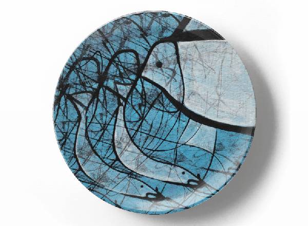 Декоративная тарелка Грег Ван Дайк Рыбки и птички