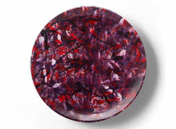 Декоративная тарелка Грег Ван Дайк Пурпурная композиция