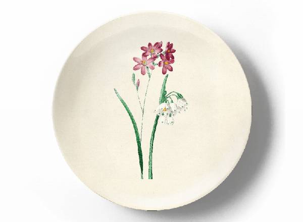 Decorative plate Pierre-Joseph Redouté Ixia and phlox