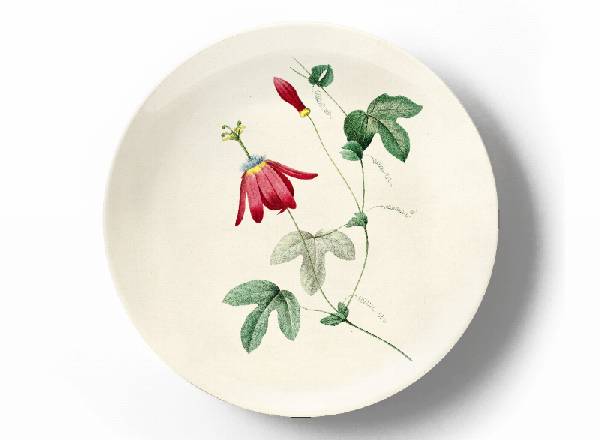 Decorative plate Pierre-Joseph Redouté Passion Flower
