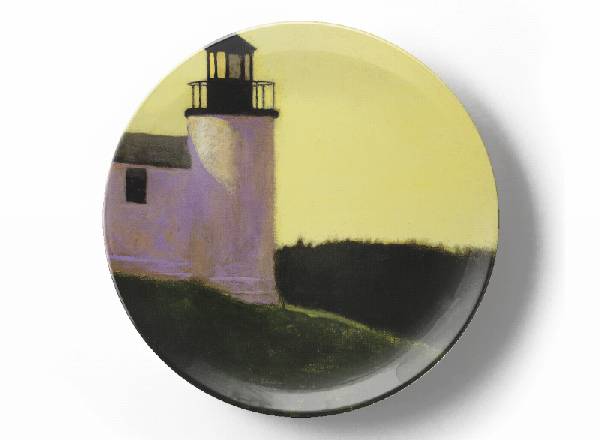 Декоративная тарелка Эндрю Уайет Маяк и ирисы