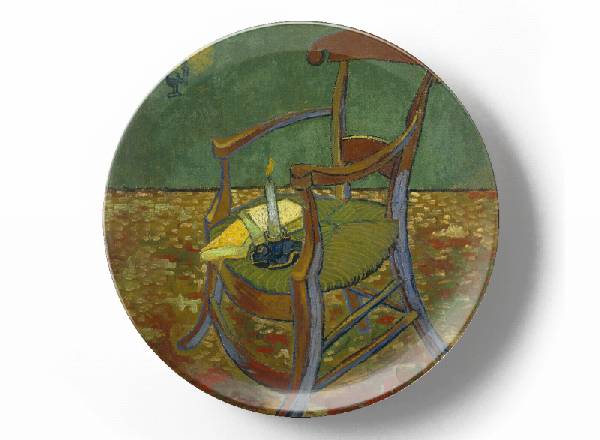 Декоративная тарелка Винсент Ван Гог Стул Гогена