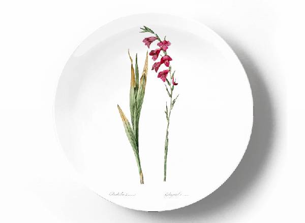 Decorative plate Pierre-Joseph Redouté Geboorte bloem