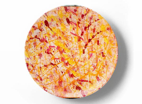 Декоративная тарелка Грег Ван Дайк Розовая композиция 4