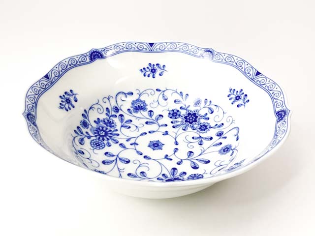 Салатник «Alte Ranke blau» Форма: Marie-Luise 1150. Твердый фарфор