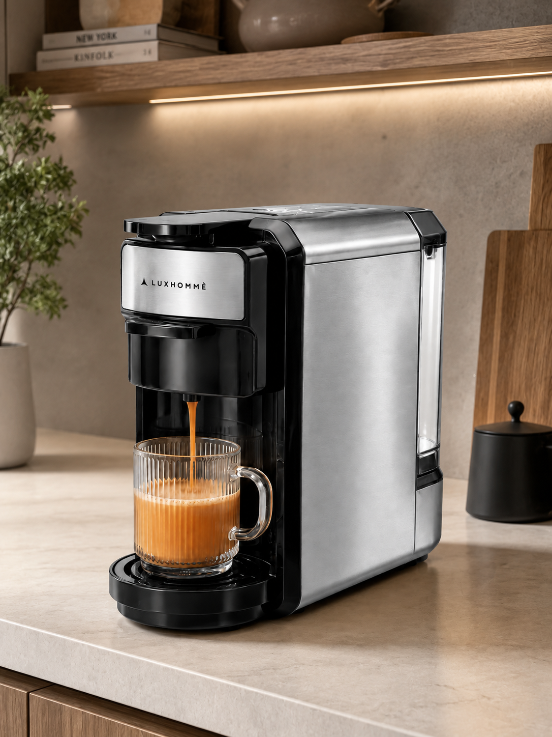 Кофемашина капсульная Nespresso Luxhomme 4 в 1