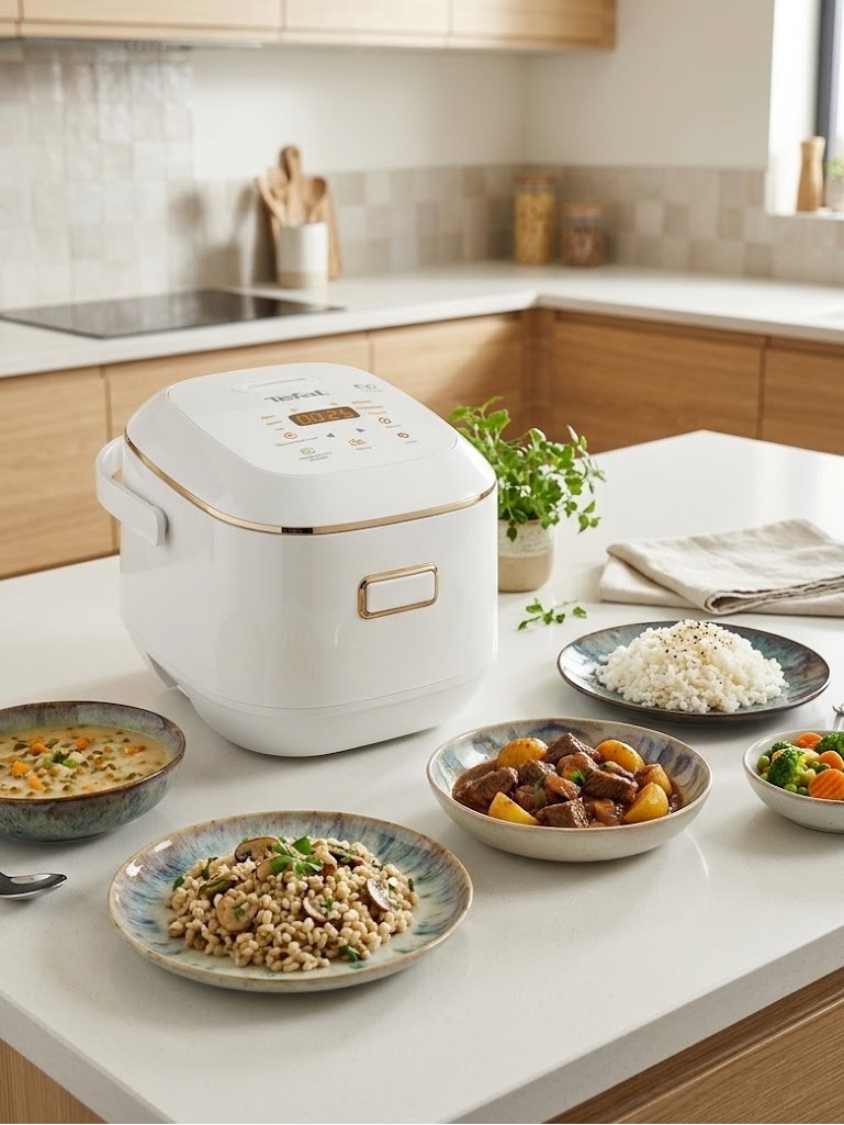 Мультиварка Tefal Mini RK601132 2 л, со сферической чашей, 7 автоматических программ.