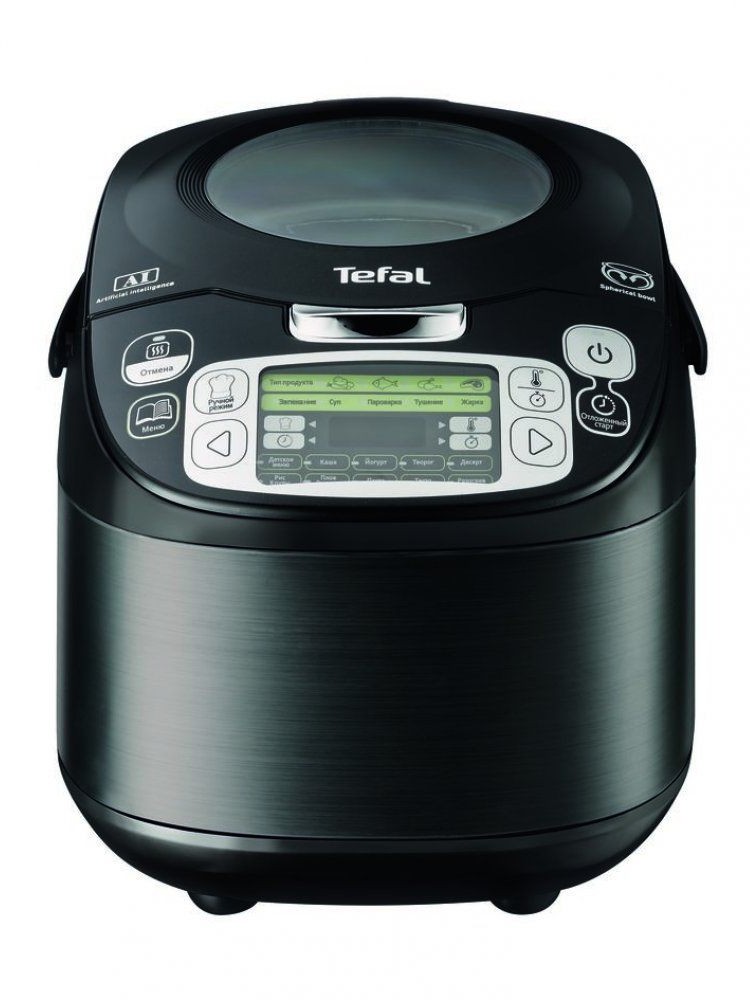 Мультиварка Tefal RK812832 со сферической чашей 5 л, с 45 режимами приготовления,