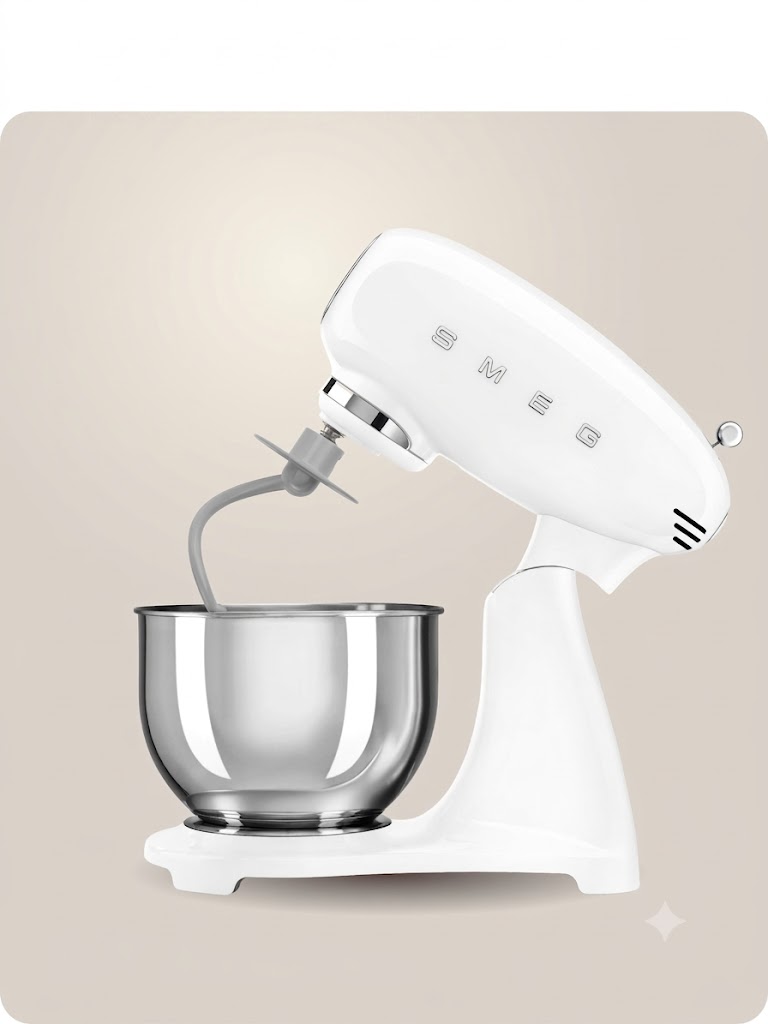 Планетарный миксер SMEG SMF05WHEU Цвет белый глянцевый