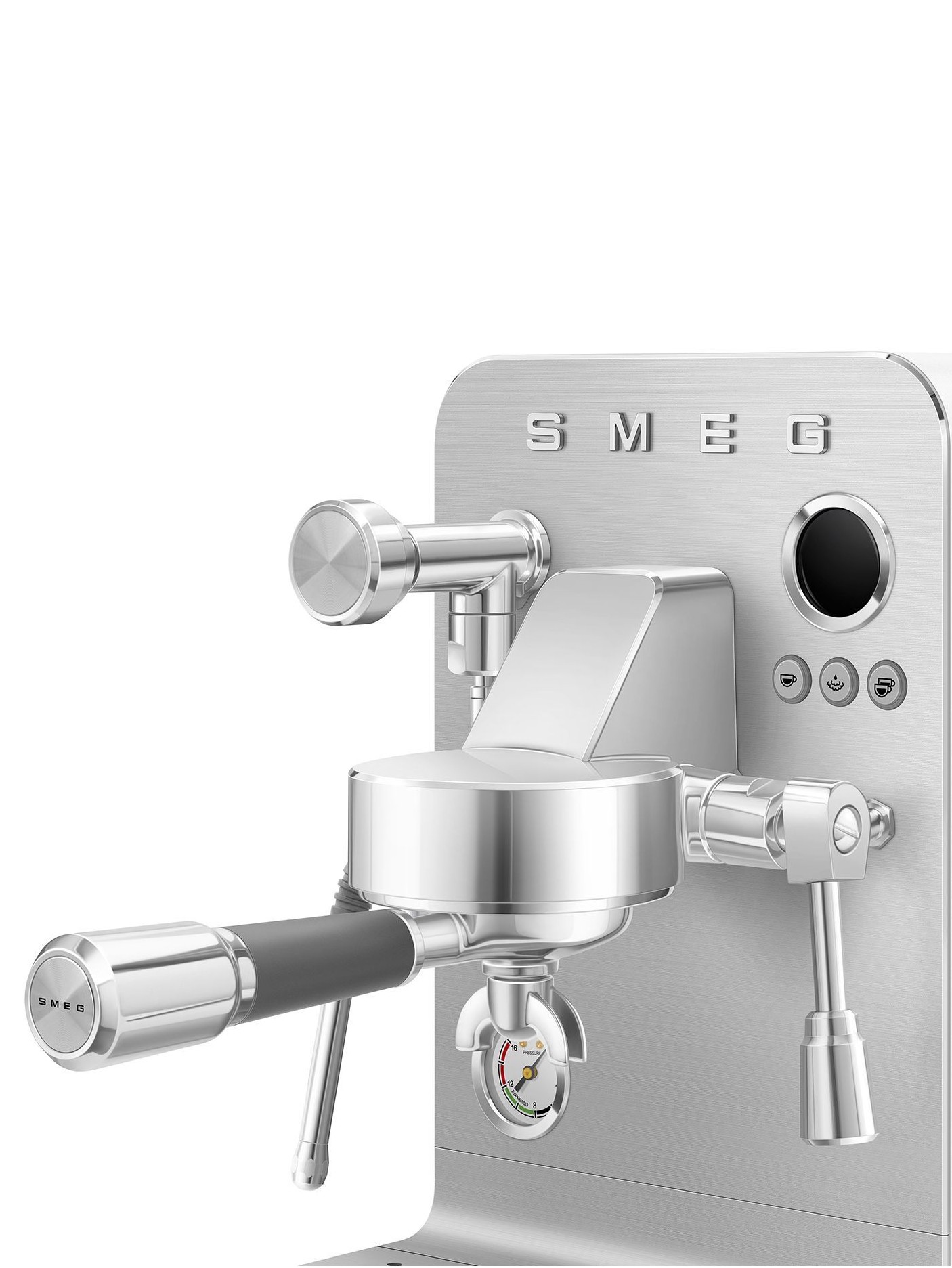 Рожковая эспрессо кофемашина SMEG EMC02WHMEU Цвет белый матовый