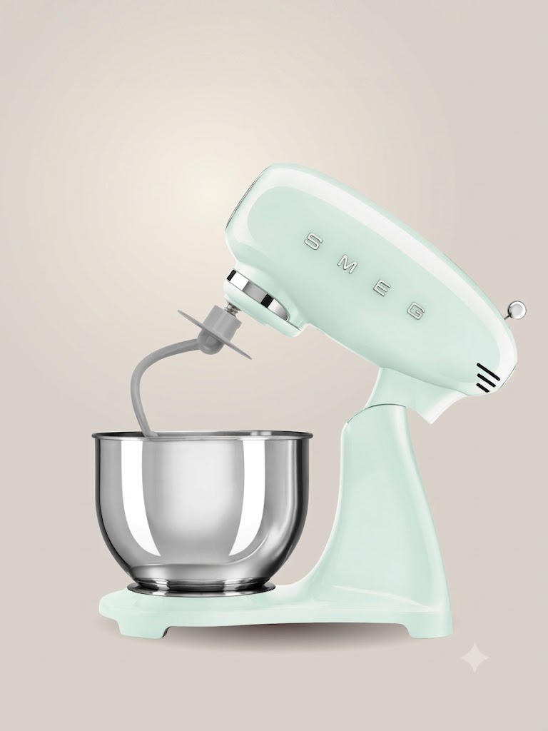 Планетарный миксер SMEG SMF05PGEU Цвет пастельно-зеленый глянцевый