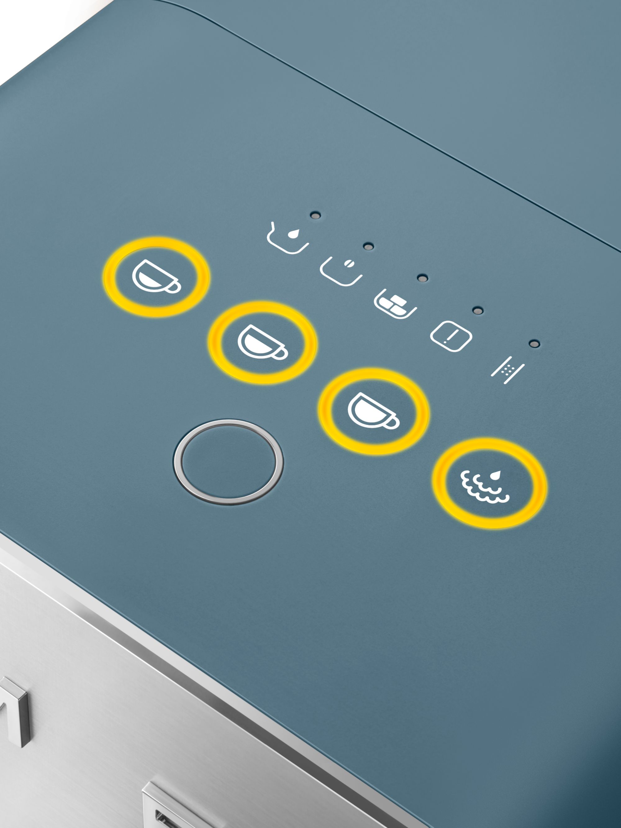 Автоматическая кофемашина с капучинатором SMEG BCC12SBMEU Цвет синий шторм матовый