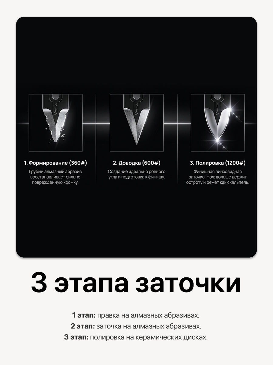 Точилка для ножей электрическая профессиональная / станок для заточки ножей Virtus VS-120