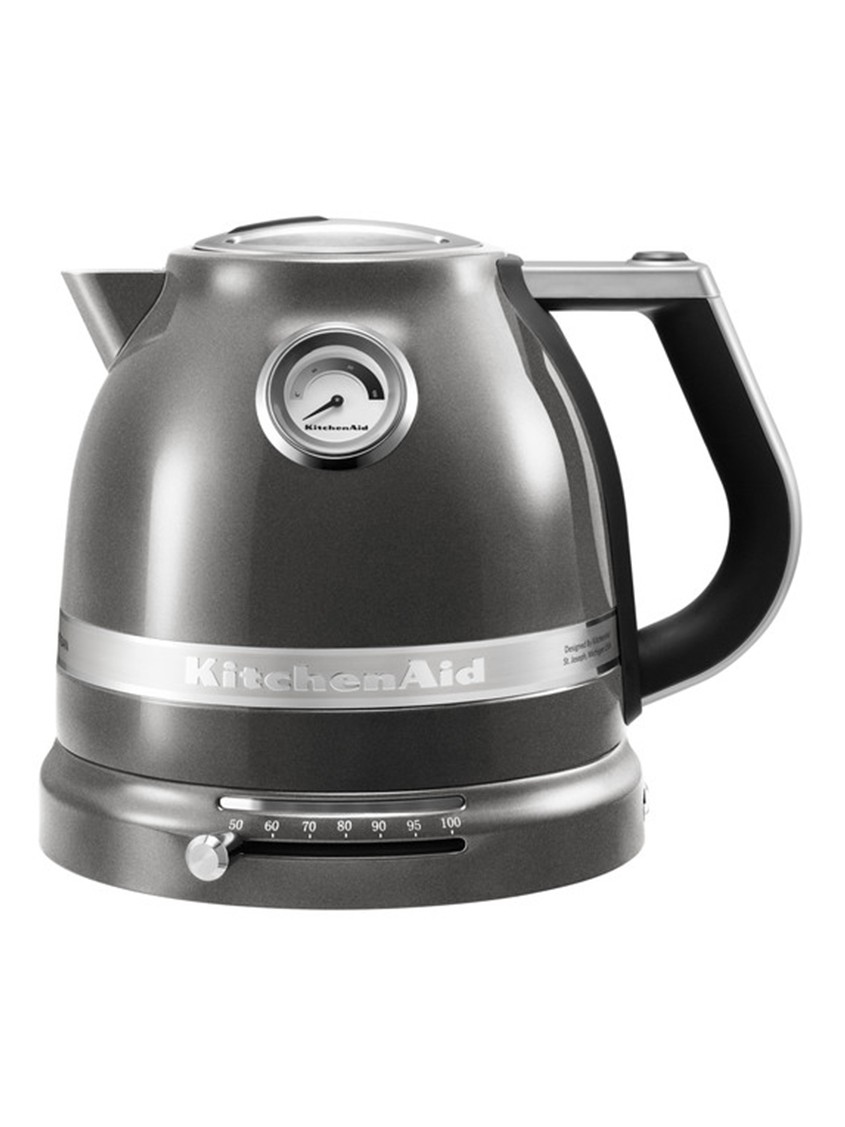 Электрический чайник KitchenAid Artisan 5KEK1522EMS 1.5л Серебряный медальон, двойные стенки.