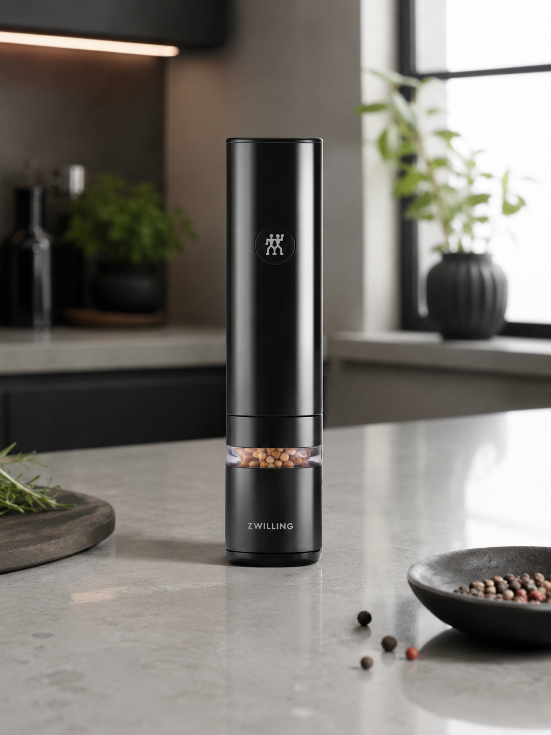 Мельница для соли/перца, черная, электрическая Zwilling ENFINIGY