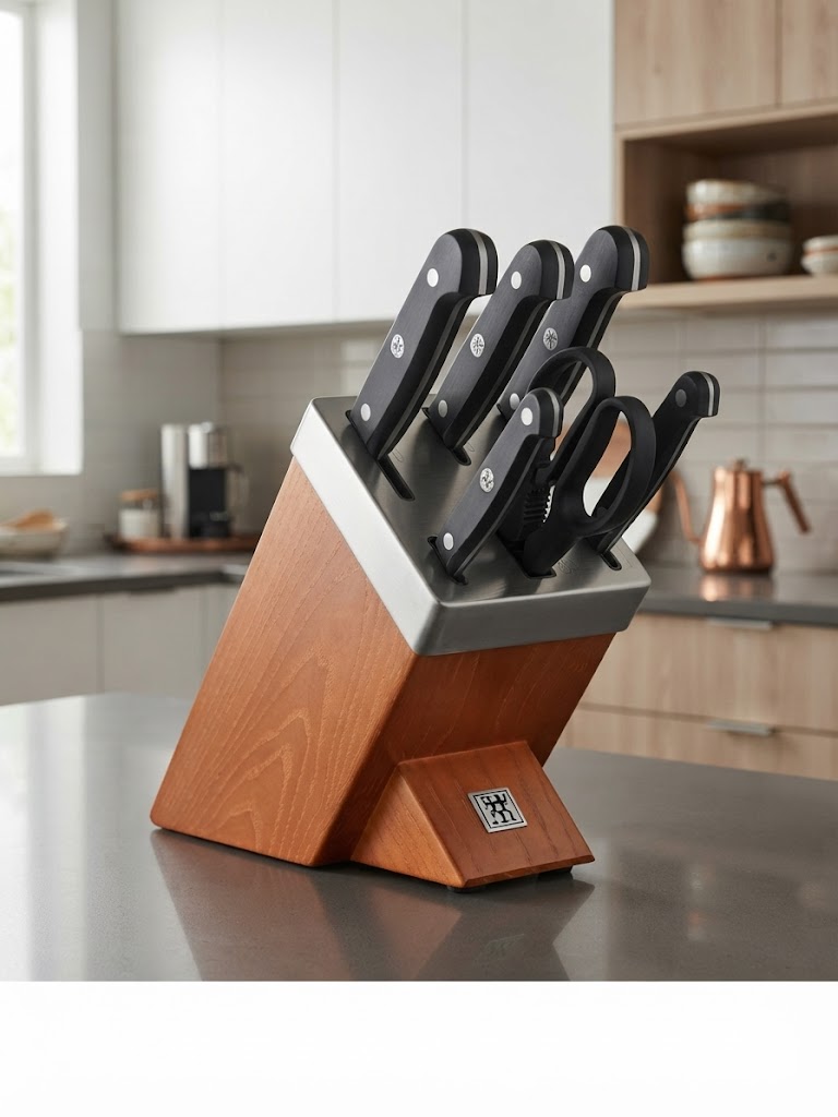 Набор ножей 7 пр. в подставке с заточкой Zwilling Gourmet